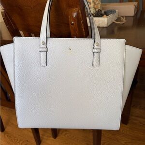 Kate Spade Light Gray Tote Bag
